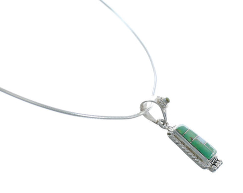 Sterling Silver Turquoise And Opal Inlay Italian Snake Chain Necklace Set AX128968